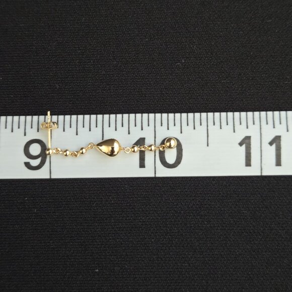 Gold dangling earring - Picture 14 of 17